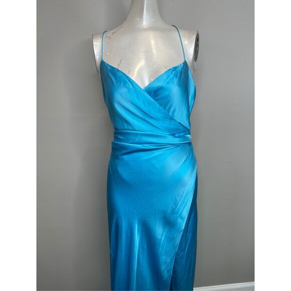 The Sei Draped Silk Wrap Gown Size 8 $1219 - Picture 9 of 12